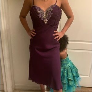 Purple Rhinestone dress